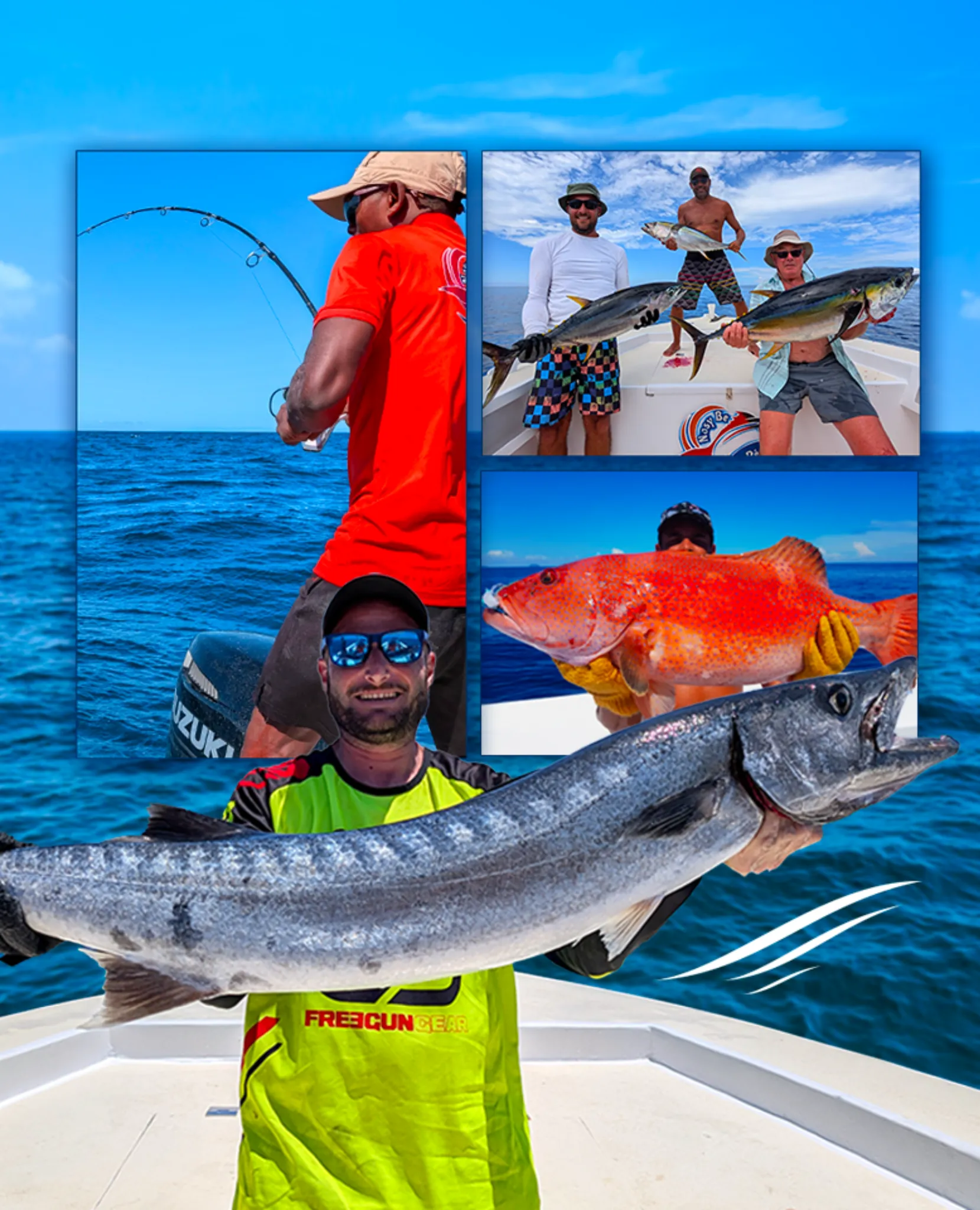 Pêche au gros à Nosy be, Madagascar, avec un équipage expert en pêche sportive
